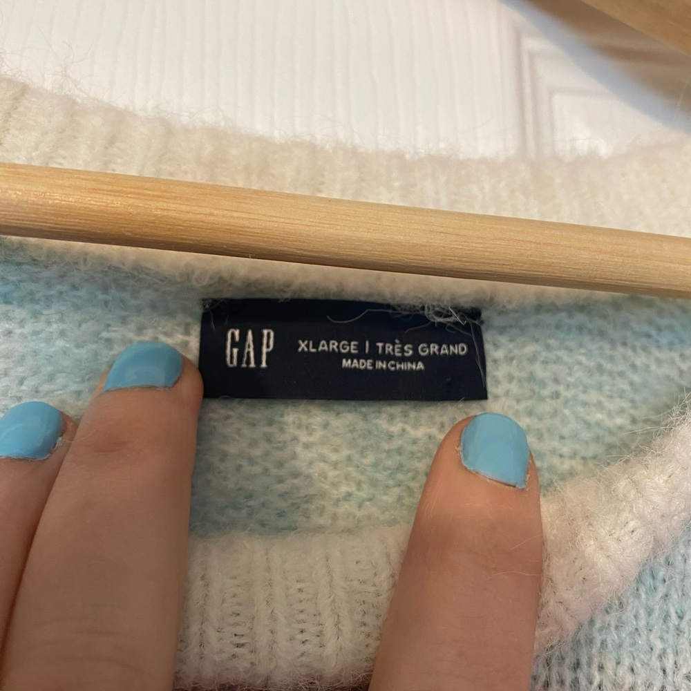 Colorful Striped Women's GAP Sweater - Picture 2 of 2